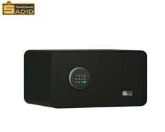 سیف باکس سدید مناسب برای خانه و هتل ها رنگ مشکی ضد خش و لولای داخلی برای جلوگیری از سرقت با آسیب زدن به گاوصندوق