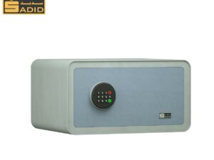 سیف باکس کوچک رنگ طوسی سدید با قفل دیجیتال