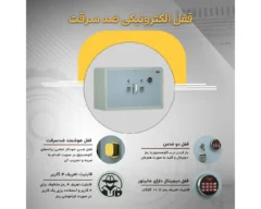 ویژگی های قفل الکترونیکی ضدسرقت گاوصندوق زیرویترینی طلا سدید