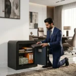 گاوصندوق الکترونیکی خانگی کوچک، ضدسرقت و نسوز مدل550PRO - Image 5