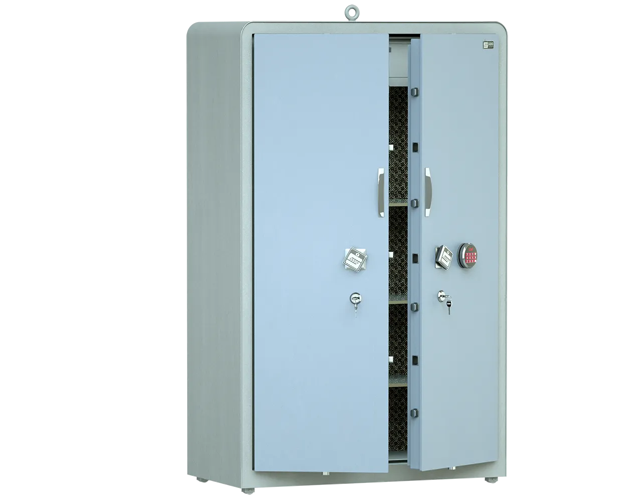 کمد فلزی بایگانی بزرگ جادار و مقاوم با طبقات متحرک و پایه چرخدار