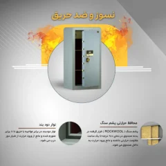 گاوصندوق نسوز و ضدحریق سدید مدل 1200 با قفل le