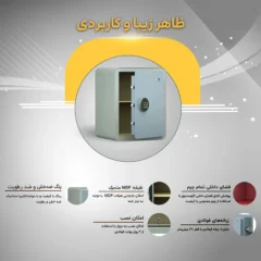گاوصندوق قابل نصب در کمد مخفی مدل 460