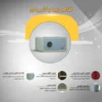 گاوصندوق شیک و قابل نصب در دیوار مدل 460w