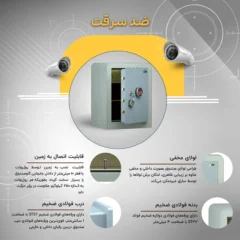گاوصندوق خانگی ضدسرقت قابل اتصال به زمین مدل 700 پرو