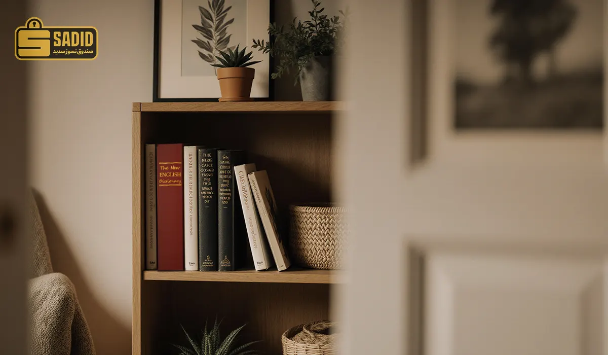 گاوصندوق کتابی طرح دیگشنری مخفی سدید