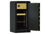 گاوصندوق رمز دار مشکی با دو طبقه متحرک مدل 1000 ال اف سدید