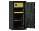 گاوصندوق پرومکس با قفل سه سطحی سدید مدل 1200 lf با روکش مشکی