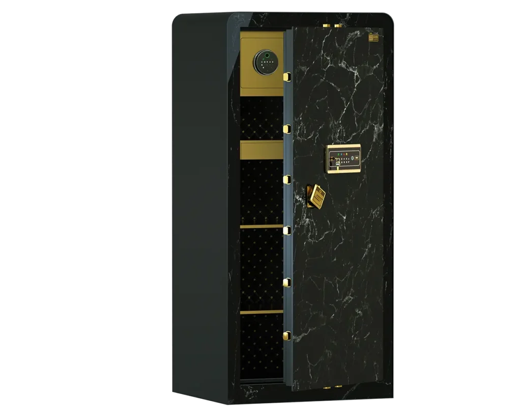 گاوصندوق با لولای مخفی و زبانه داخلی سدید مدل 1500 ال اف ایلایت سدید