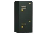 گاوصندوق دودرب دوطبقه نسوز با قفل اثرانگشتی هوشمند